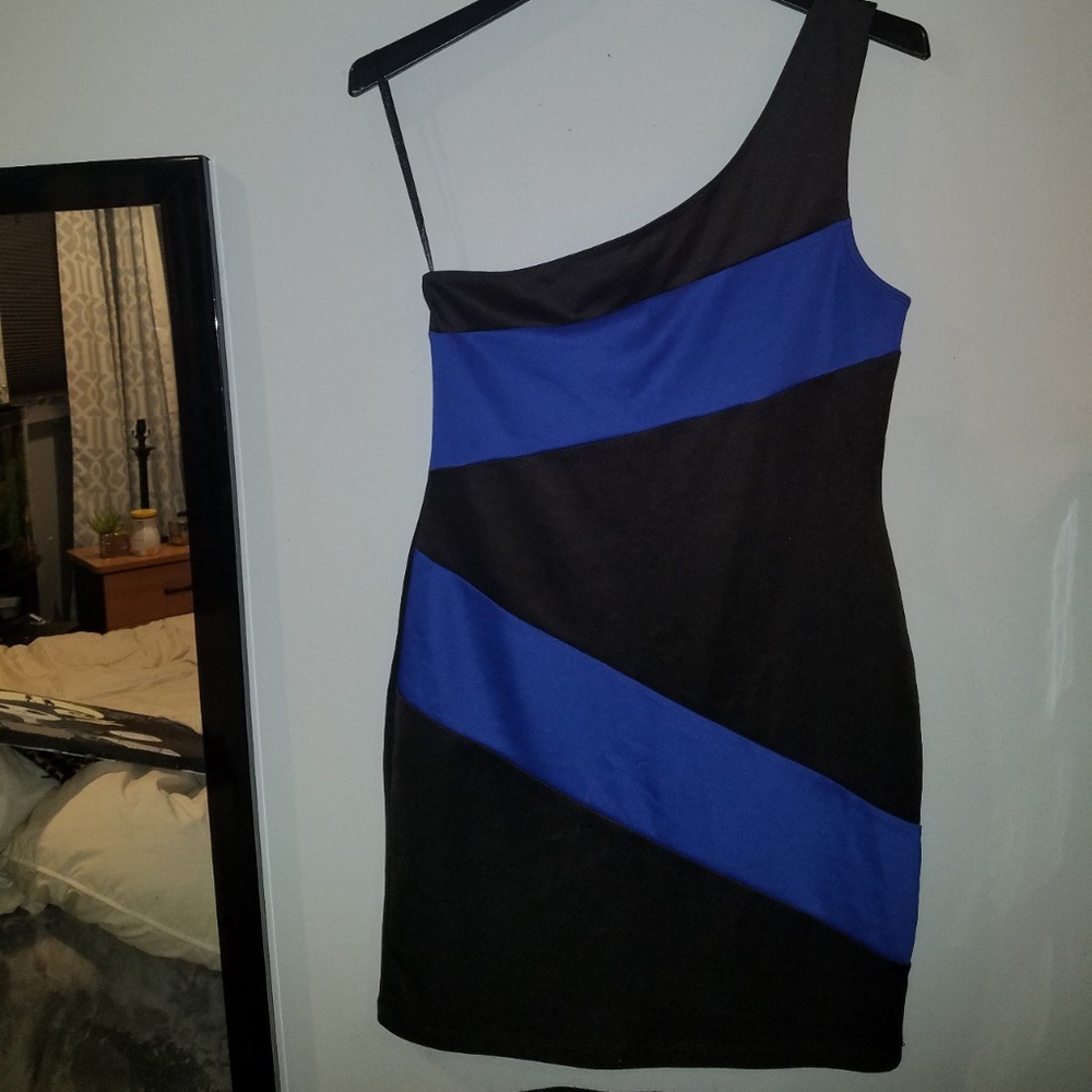 Black and Blue Dress